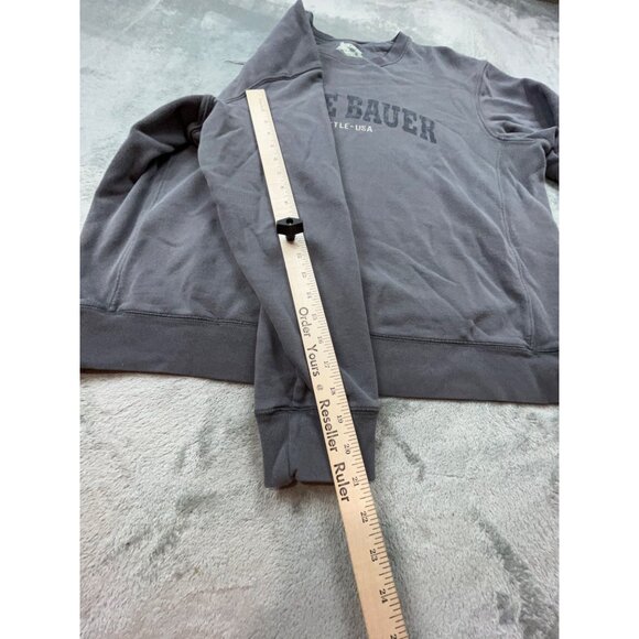 Eddie Bauer Mens Large Gray Heritage Wash Crewneck Sweatshirt Seattle Casual - Picture 6 of 8